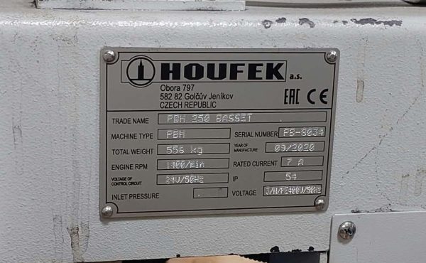 Juostinės šlifavimo staklės HOUFEK BASSET PBH250 / #323